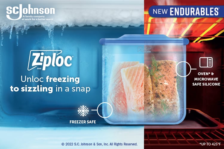 Ziploc Endurables Small Pouch, 1 Cup, Reusable Silicone Bags and