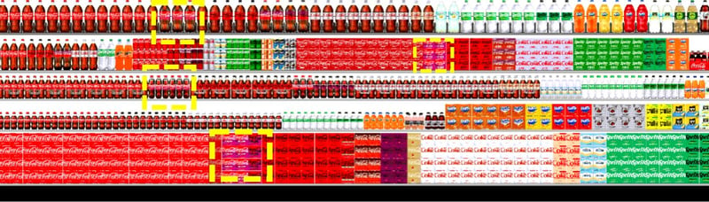 Coca-Cola planogram, including the new Coca-Cola Spiced