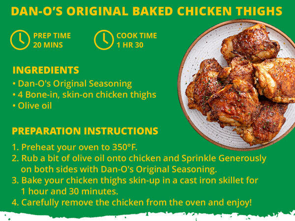 Dan-O's Original Baked Chicken Thighs recipe