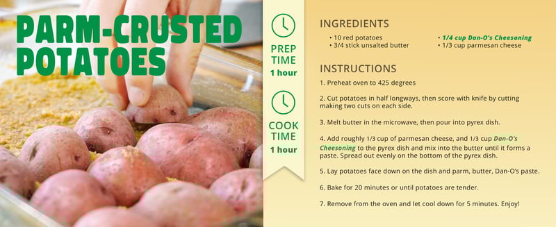 Parm-crusted potatoes recipe