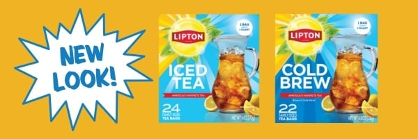Lipton Iced Tea and Cold Brew Packages; New Look